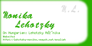monika lehotzky business card
